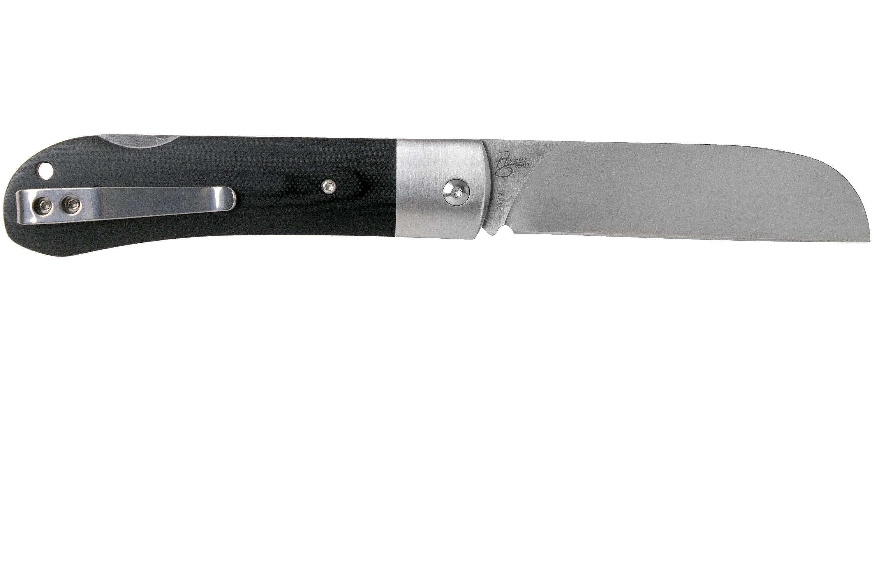 QSP KNIFE WORKER QS128A BLACK G10 NAVAJA, ARTHUR BREHM DESIGN