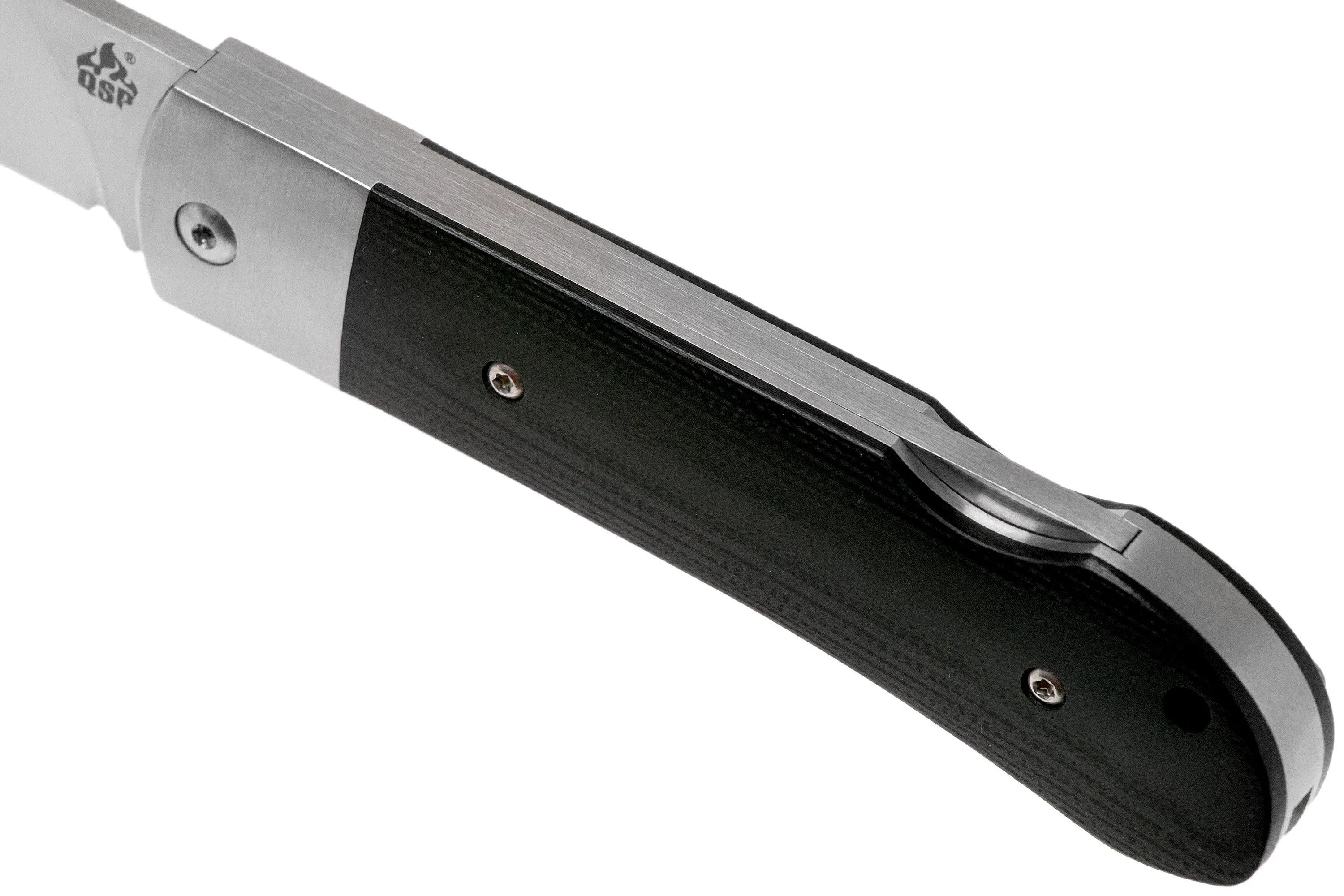 QSP KNIFE WORKER QS128A BLACK G10 NAVAJA, ARTHUR BREHM DESIGN