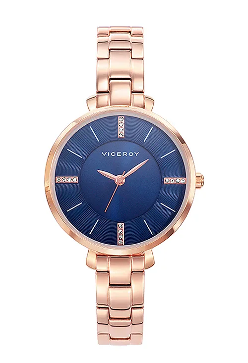 RELOJ VICEROY MUJER ACERO CHAPADO ORO ROSA CON CIRCONITAS 023_47106237