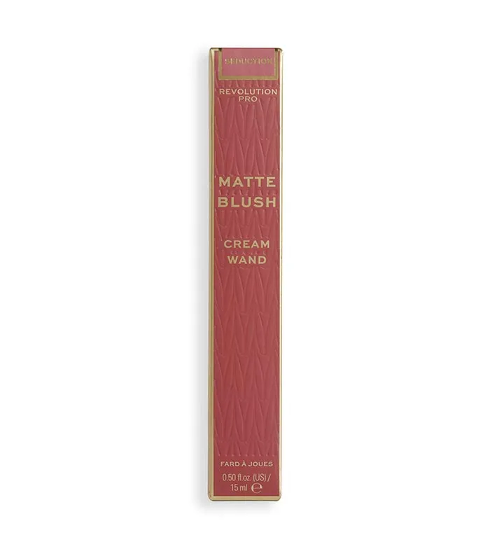 REVOLUTION PRO  *ICONIC*  COLORETE EN CREMA MATE CREAM WAND  SEDUCTION BERRY