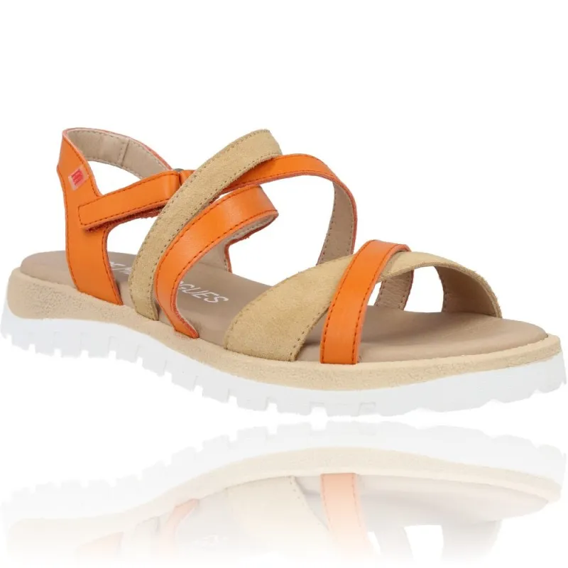 Sandalias Casual Deportivas de Piel para Mujer de Pepe Menargues 10585