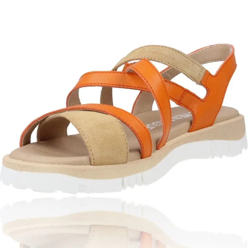 Sandalias Casual Deportivas de Piel para Mujer de Pepe Menargues 10585