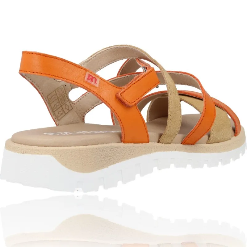 Sandalias Casual Deportivas de Piel para Mujer de Pepe Menargues 10585