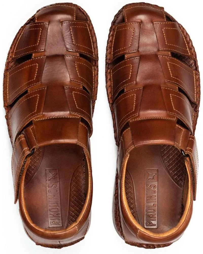 SANDALIAS PIKOLINOS  DE HOMBRE 06J5433 SANDALIAS CANGREJERAS DE VELCRO PARA HOMBRE  CUERO