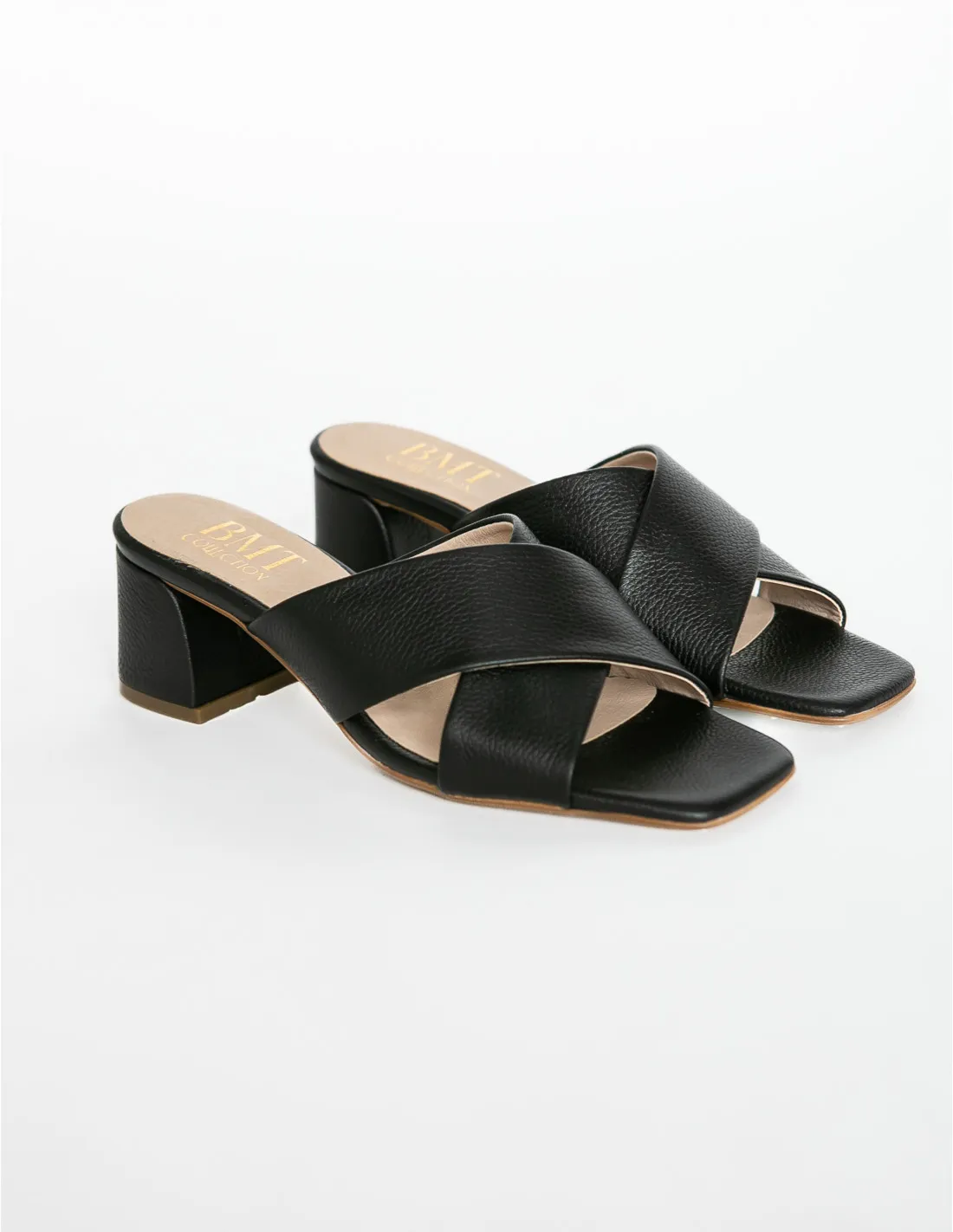 SANDALIAS TACON TIPO PALA NEGRAS GERMANA BARMINTON
