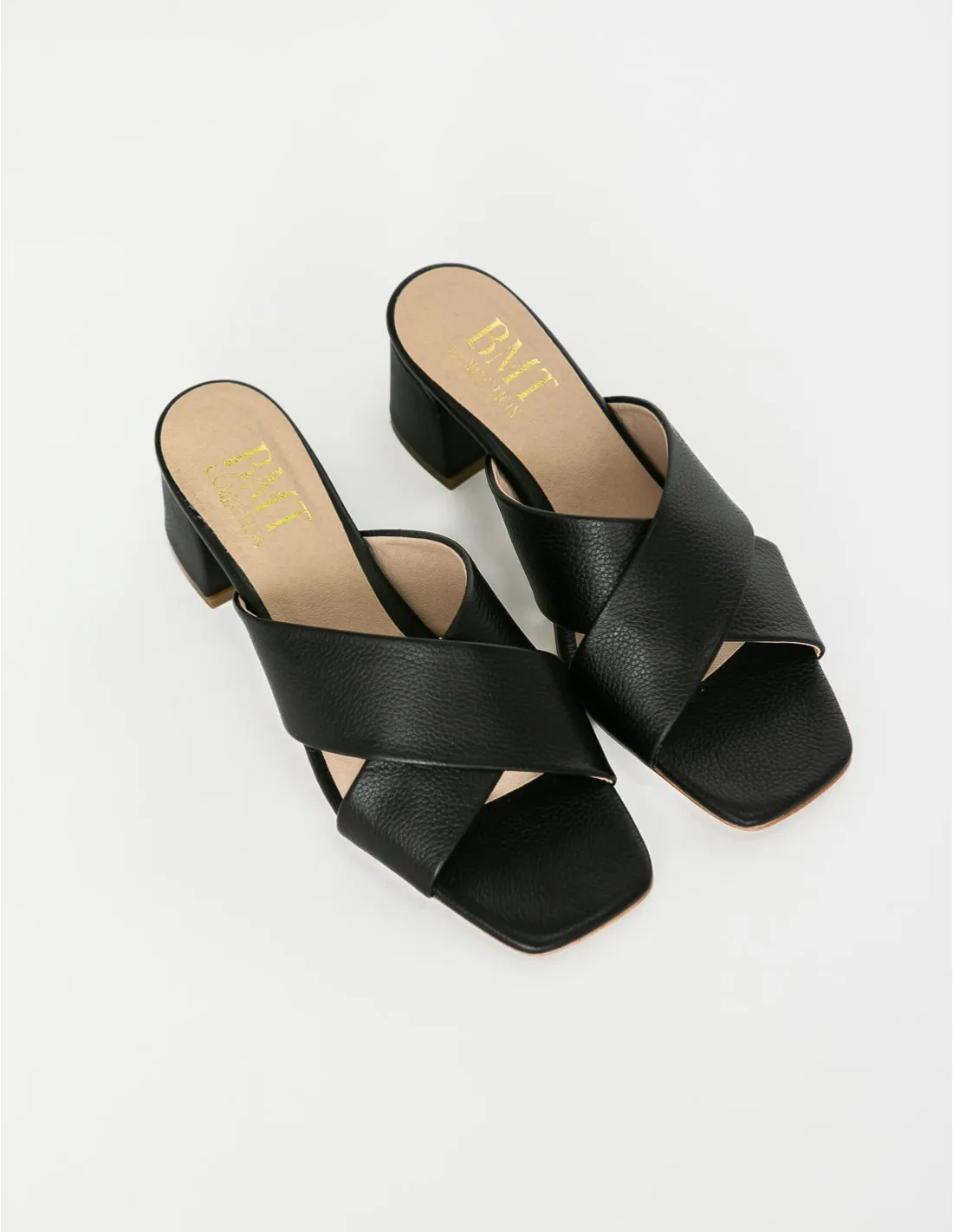 SANDALIAS TACON TIPO PALA NEGRAS GERMANA BARMINTON