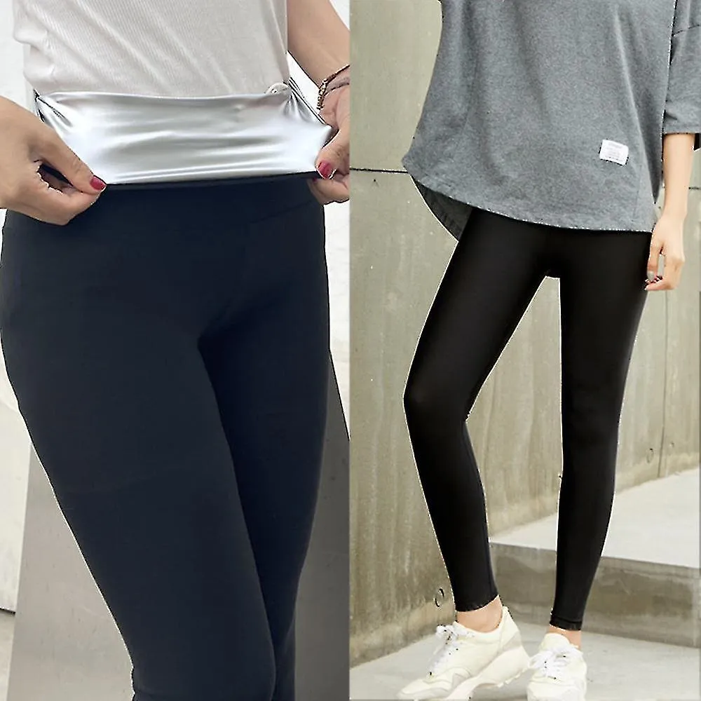 Sauna Sudor Pantalones Cortos Termo Caliente Leggings Sauna Pantalones Ajustados Compresión Cintura Alta Para Gimnasio Pantalone