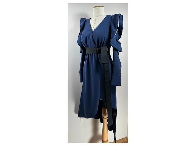 Self portrait Vestidos Azul 