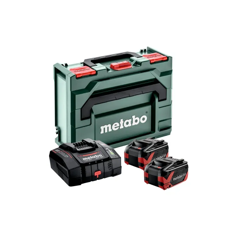 SET DE 2 BATERíAS LIHDX 18V  8.0 AH MáS CARGADOR Y MALETíN DE METABO