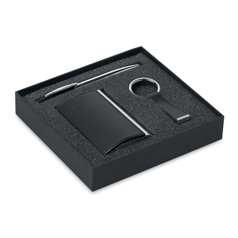Set de regalo corporativo con tres artículos Kadeau