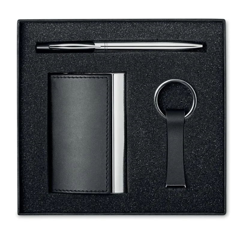 Set de regalo corporativo con tres artículos Kadeau