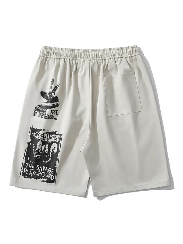Shorts con estampado gráfico retro