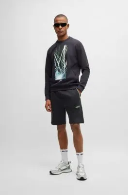 Shorts de algodón con logo moldeado en relieve
