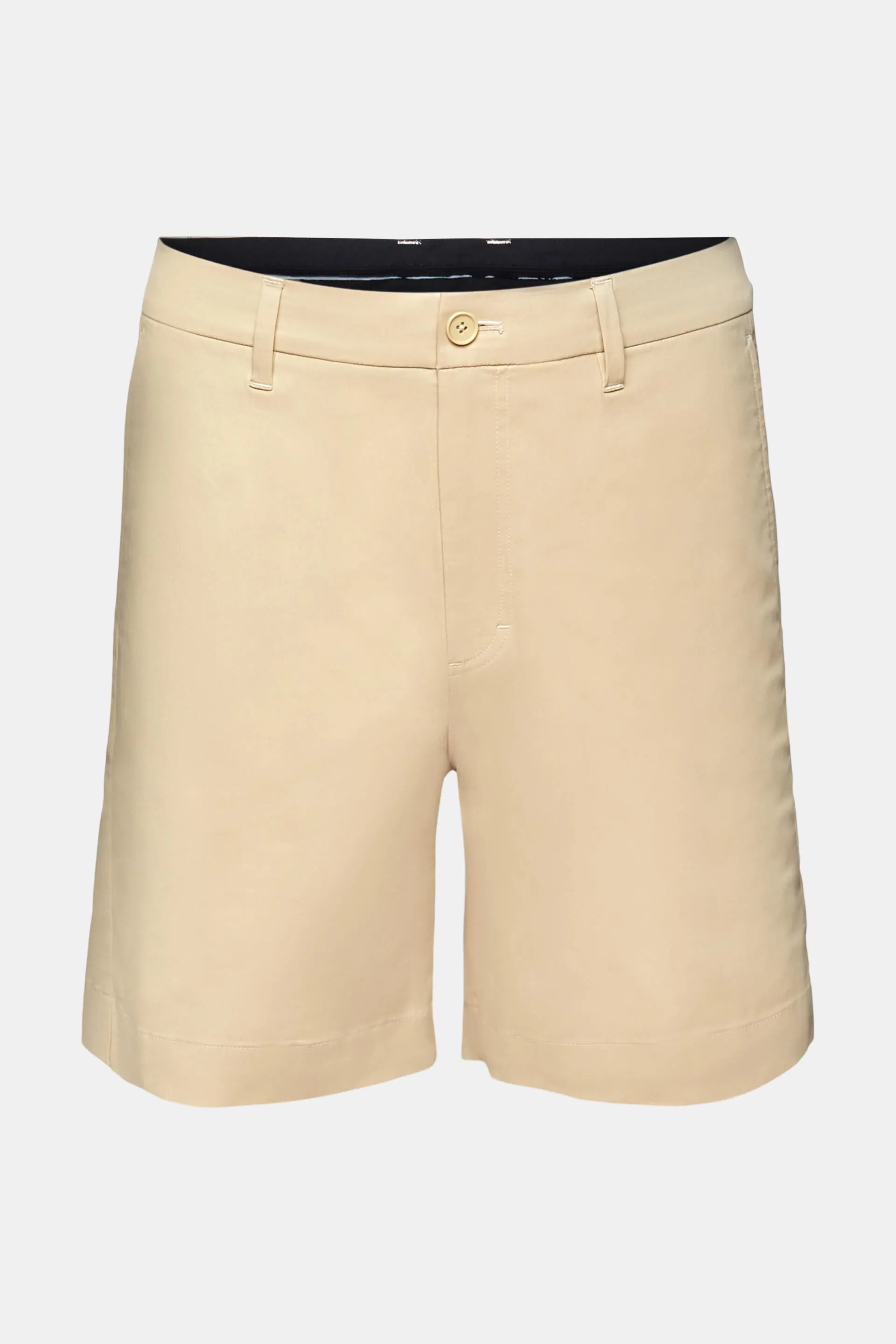 Shorts estilo chino elásticos de sarga