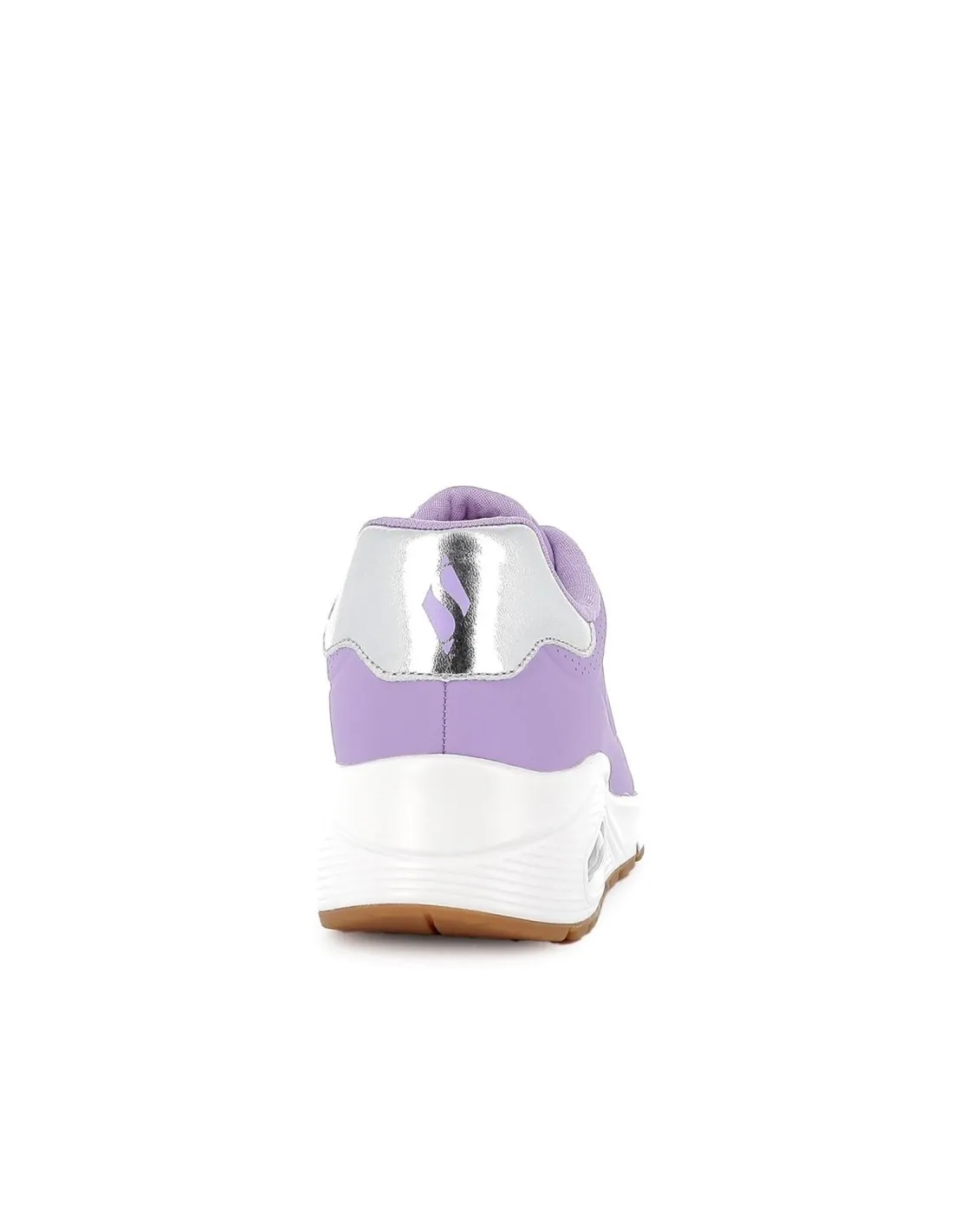 Sneakers cordones mujer camara de aire lila Skechers