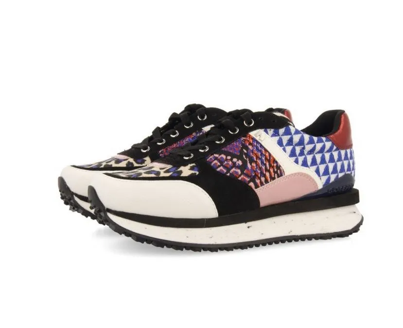 Sneakers GIOSEPPO multicolor con estampados y piezas blancas negras rojos azules y rosas para mujer mompach
