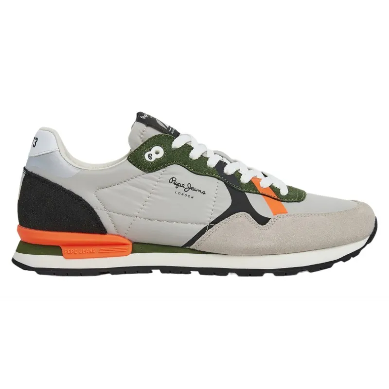 Sneakers Moda Joven Casual Pepe Brit Road Gris. Pepe Jeans
