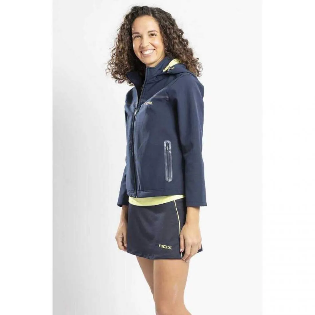 Softshell Nox Pro Azul Lima Mujer | Nox