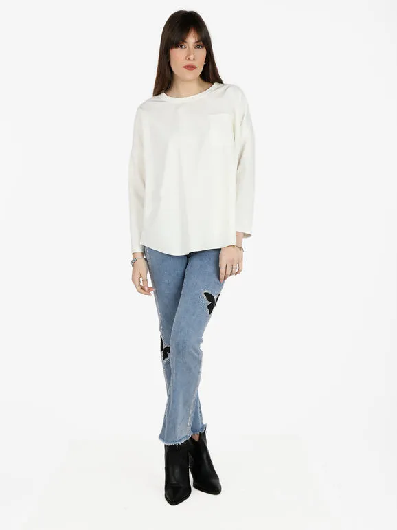 Solada Maxicamiseta oversize de mujer con bolsillo