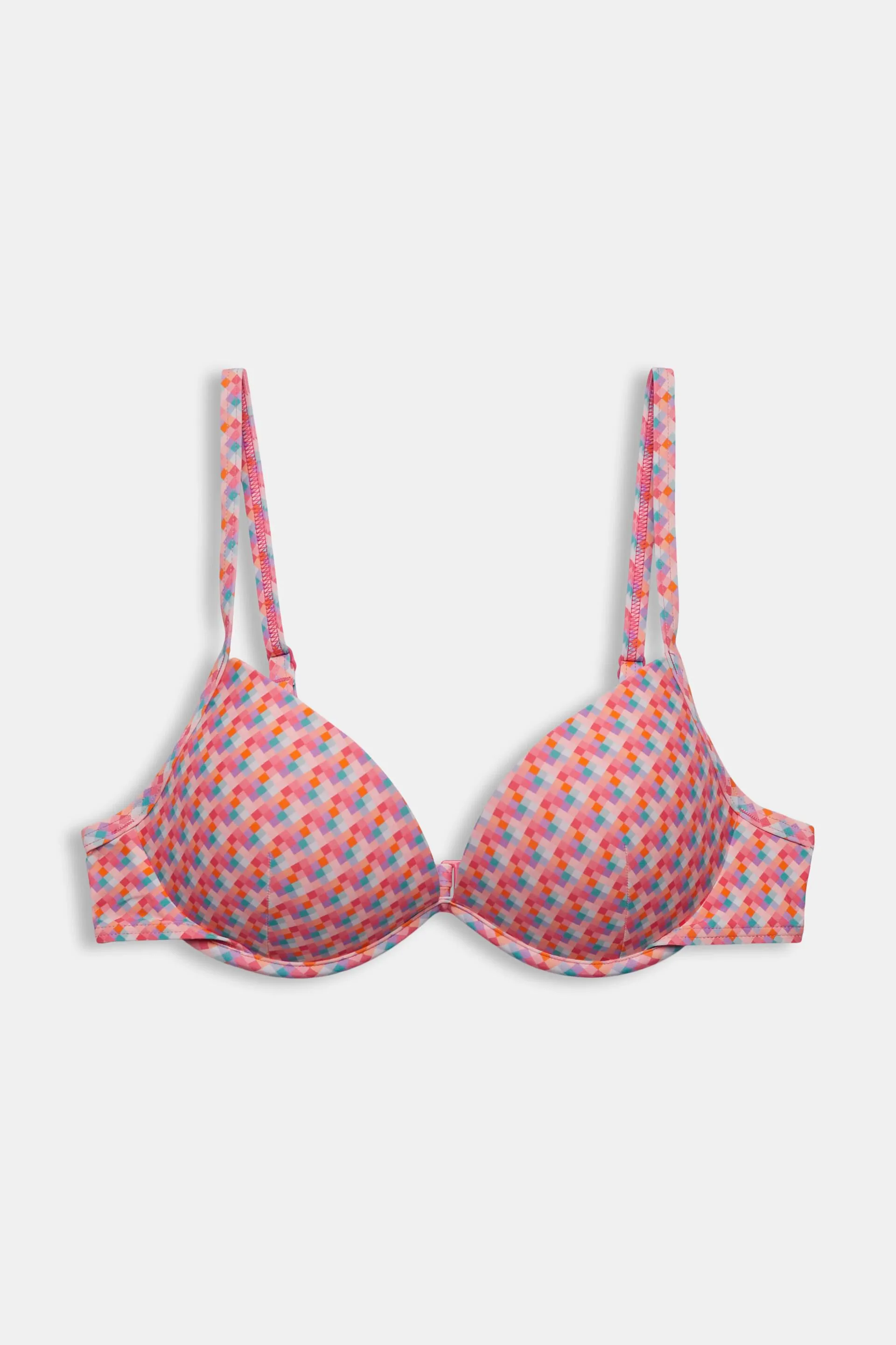 Top de bikini de aros de tejido reciclado con relleno