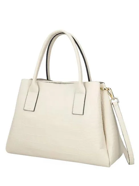 TOSCA BLU GLICINE  Bolso de mano, con bandolera, en piel.