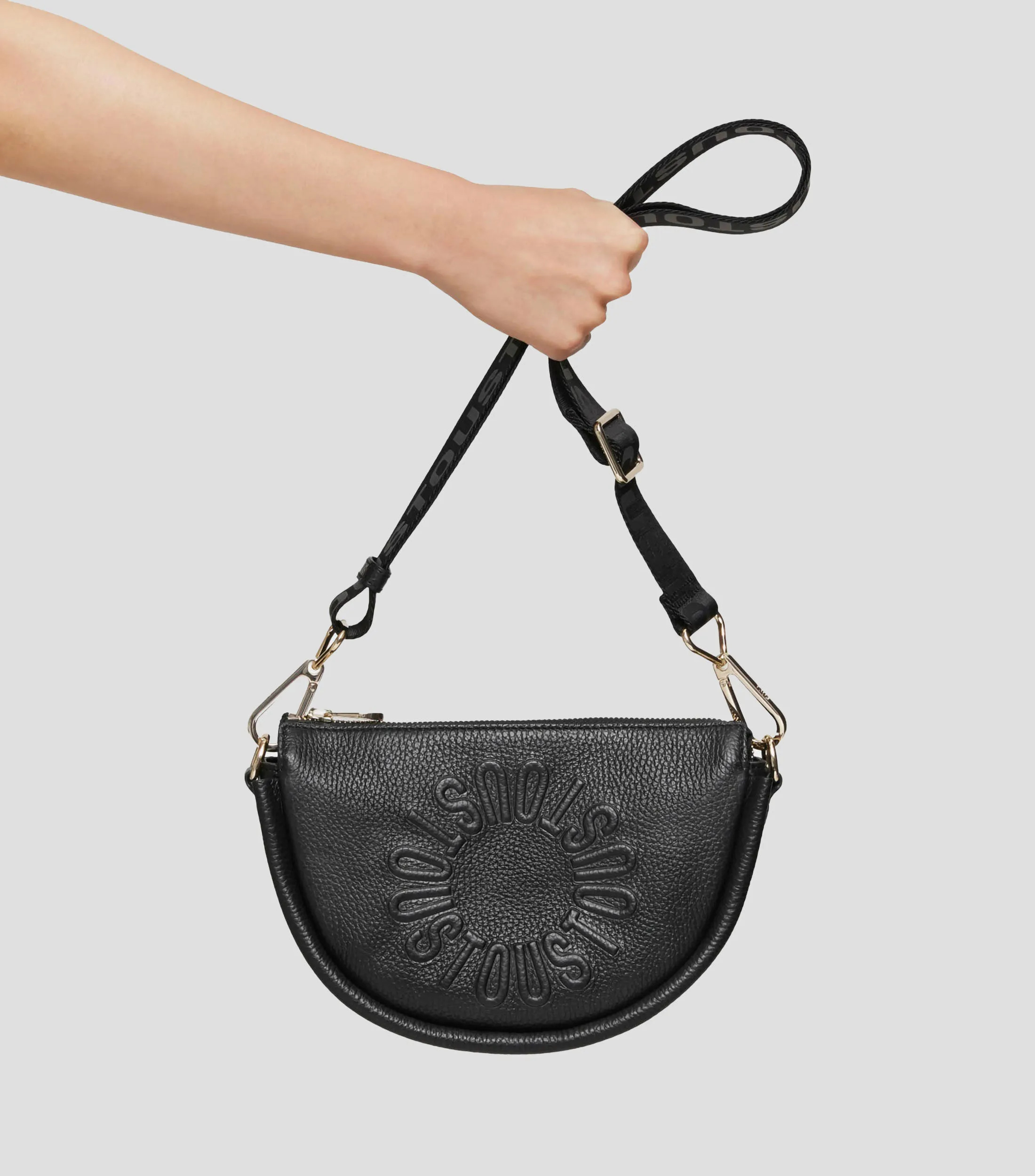 Tous Bolso Crossbody negro en piel Miranda texturizado Mujer