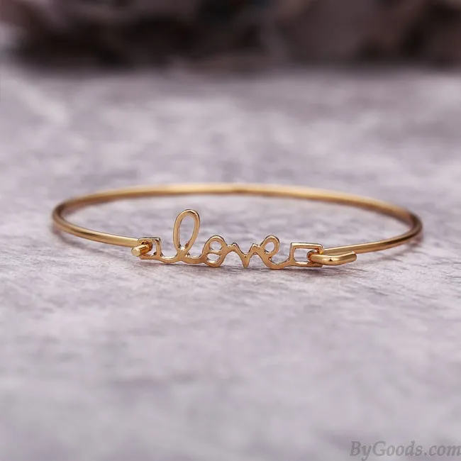 Unique Cactus Bracelet Triangle Arrow Knotted LOVE Combination Four Piece Bracelet