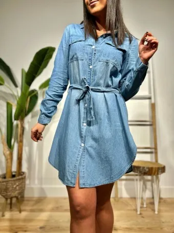 Vestido Camisero Denim BARKLAY
