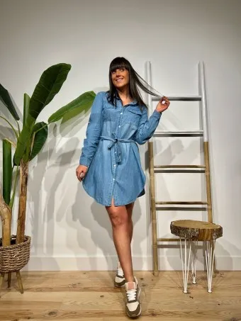 Vestido Camisero Denim BARKLAY