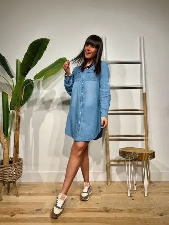 Vestido Camisero Denim BARKLAY