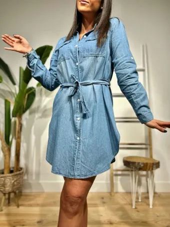 Vestido Camisero Denim BARKLAY