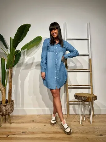 Vestido Camisero Denim BARKLAY