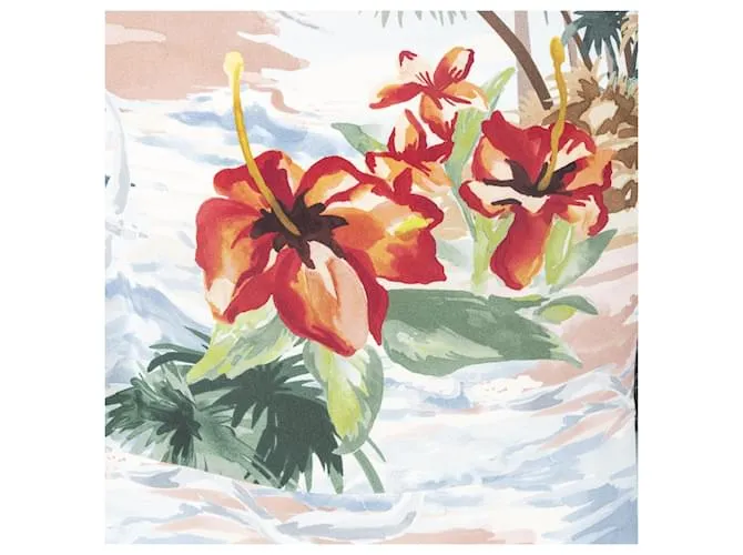 Vestido estilo capa de Valentino Hawaiian Couture Multicolor 