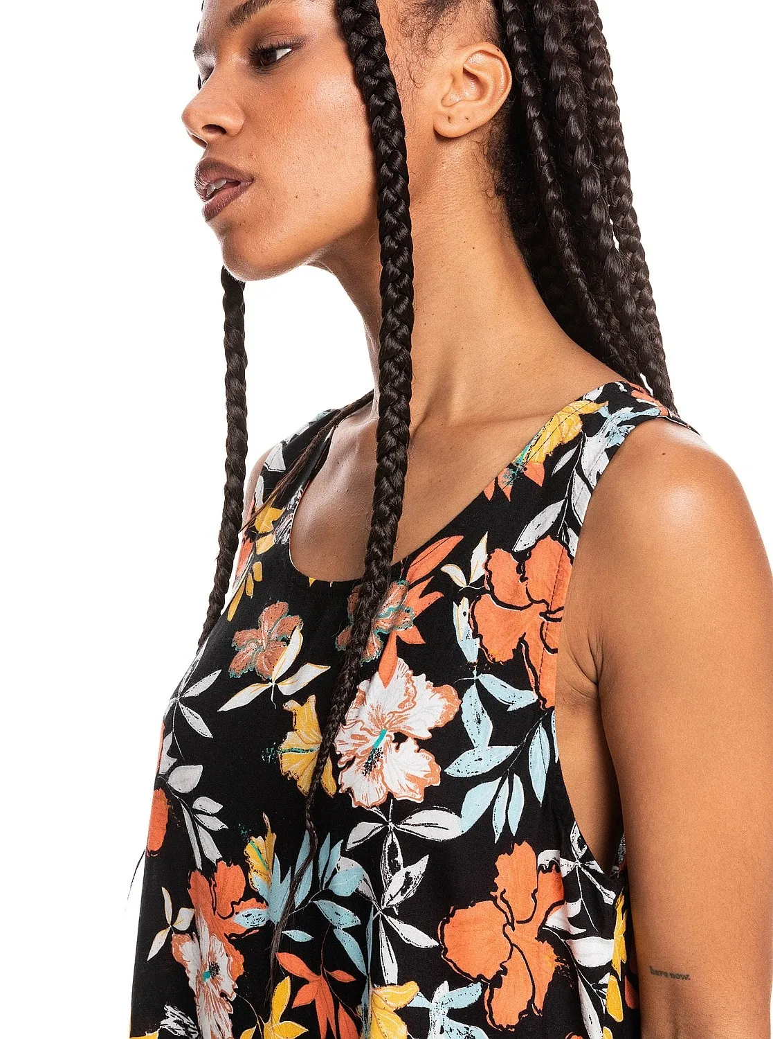 VESTIDO ROXY SWEET WHISPER  XKBY/ANTHRACITE ISLAND VIBES  WOMEN´S