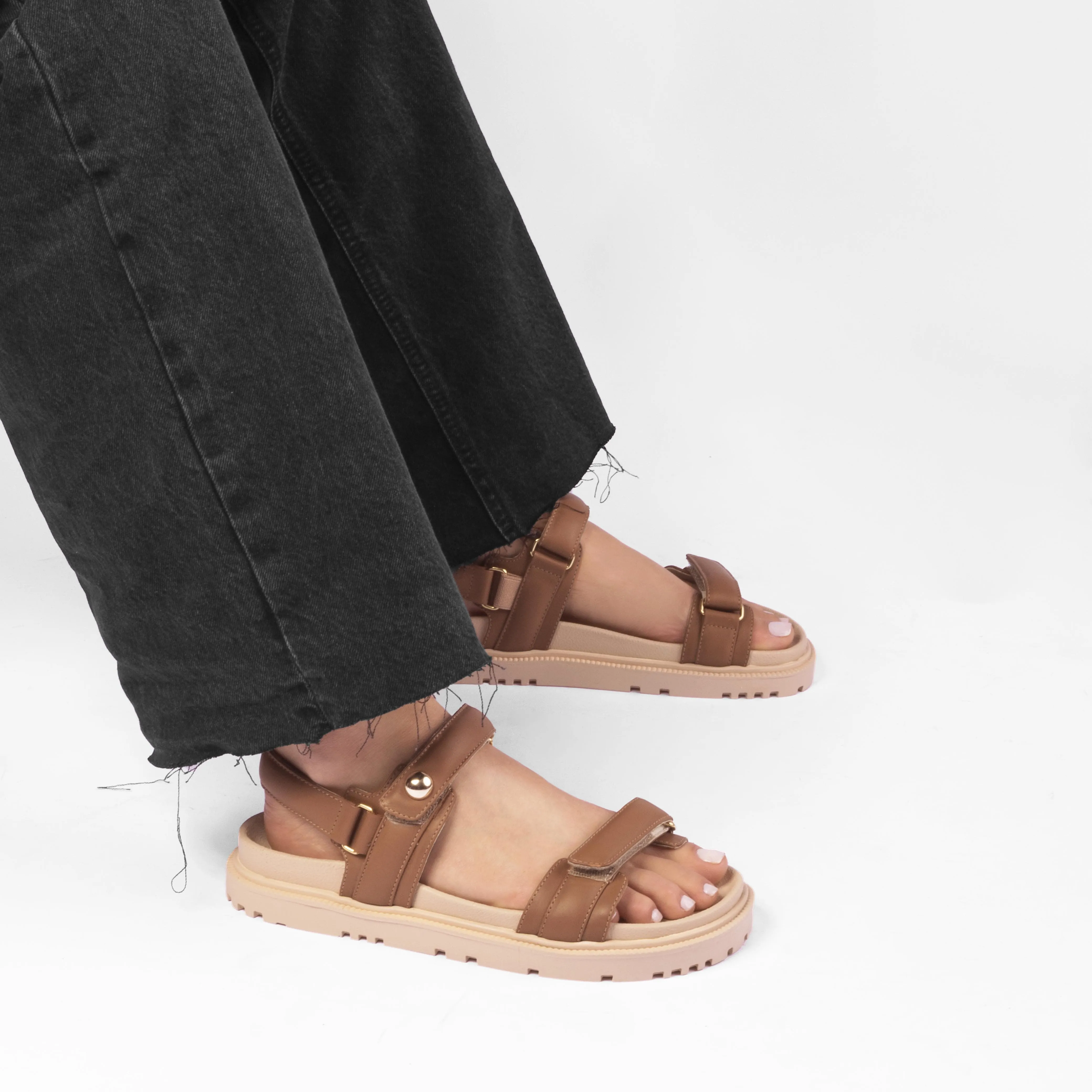 Vinci Shoes Sandalias Megan Camel