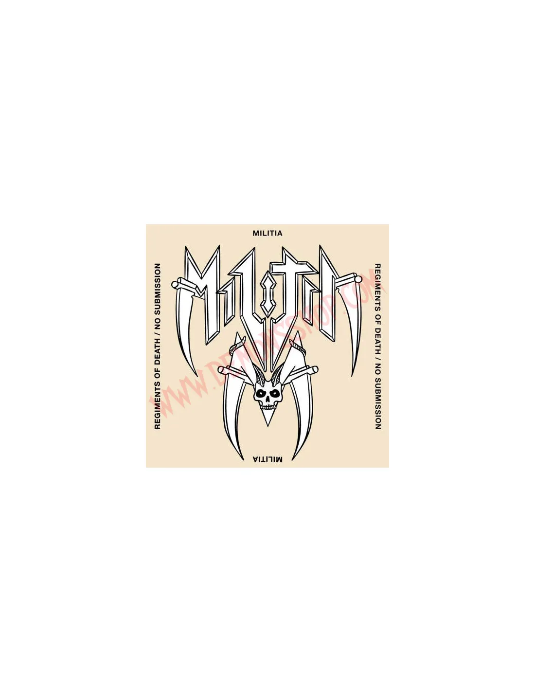 VINILO LP MILITIA  REGIMENTS OF DEATH / NO SUBMISSION