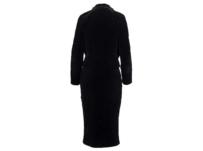 Vivienne Westwood traje de terciopelo negro etiqueta roja 