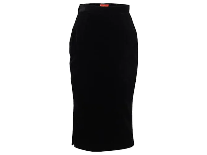 Vivienne Westwood traje de terciopelo negro etiqueta roja 