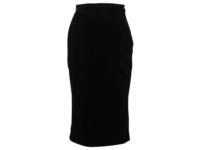 Vivienne Westwood traje de terciopelo negro etiqueta roja 