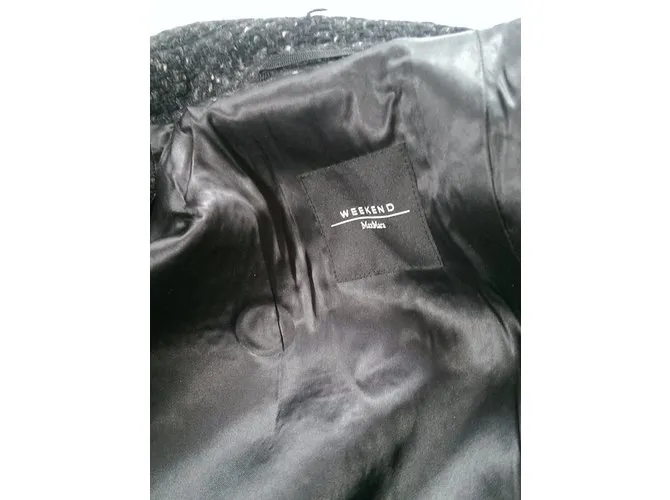 Weekend Max Mara Capa Negro Gris 