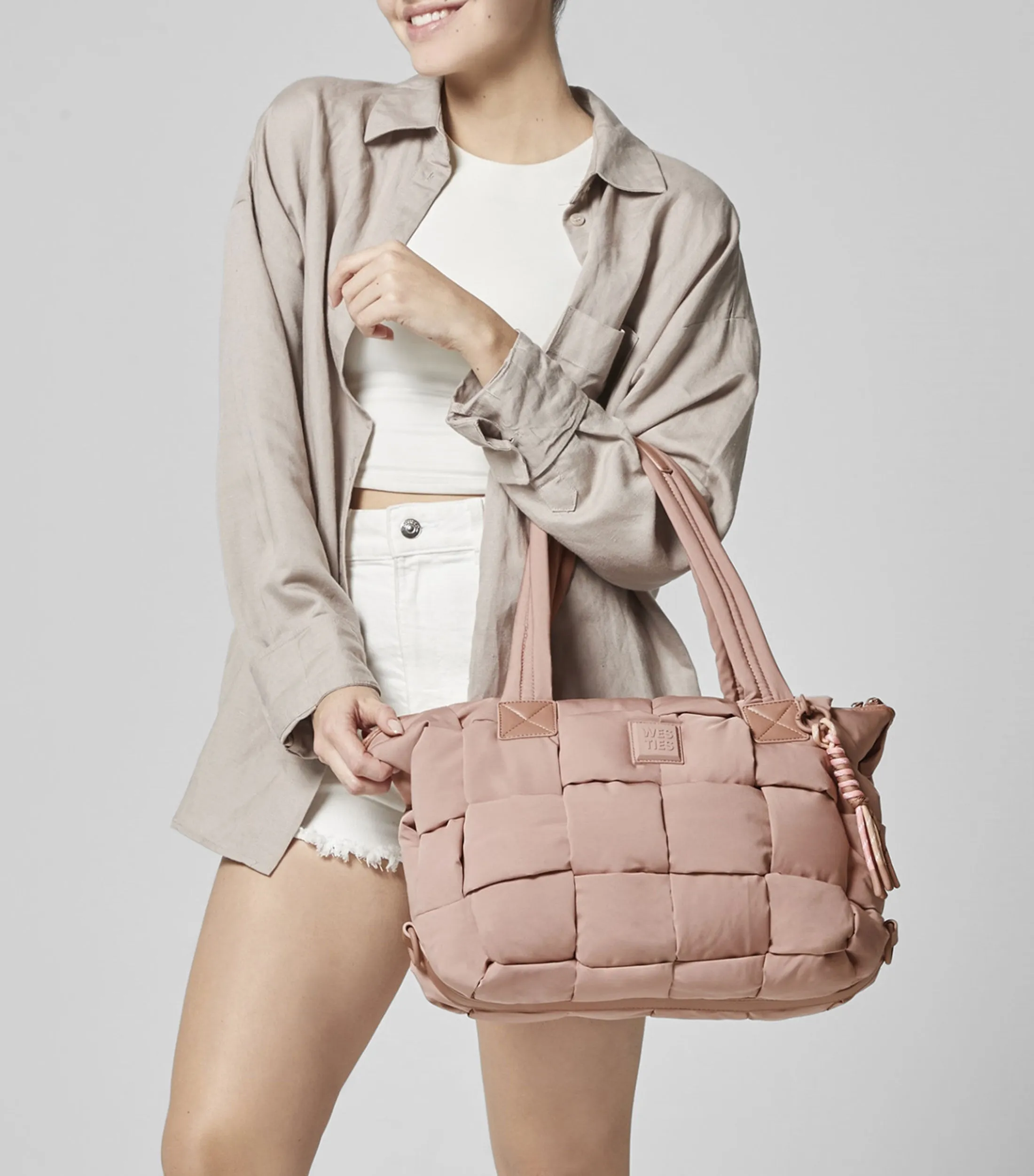 Westies Bolso Satchel con Cuadros Mujer