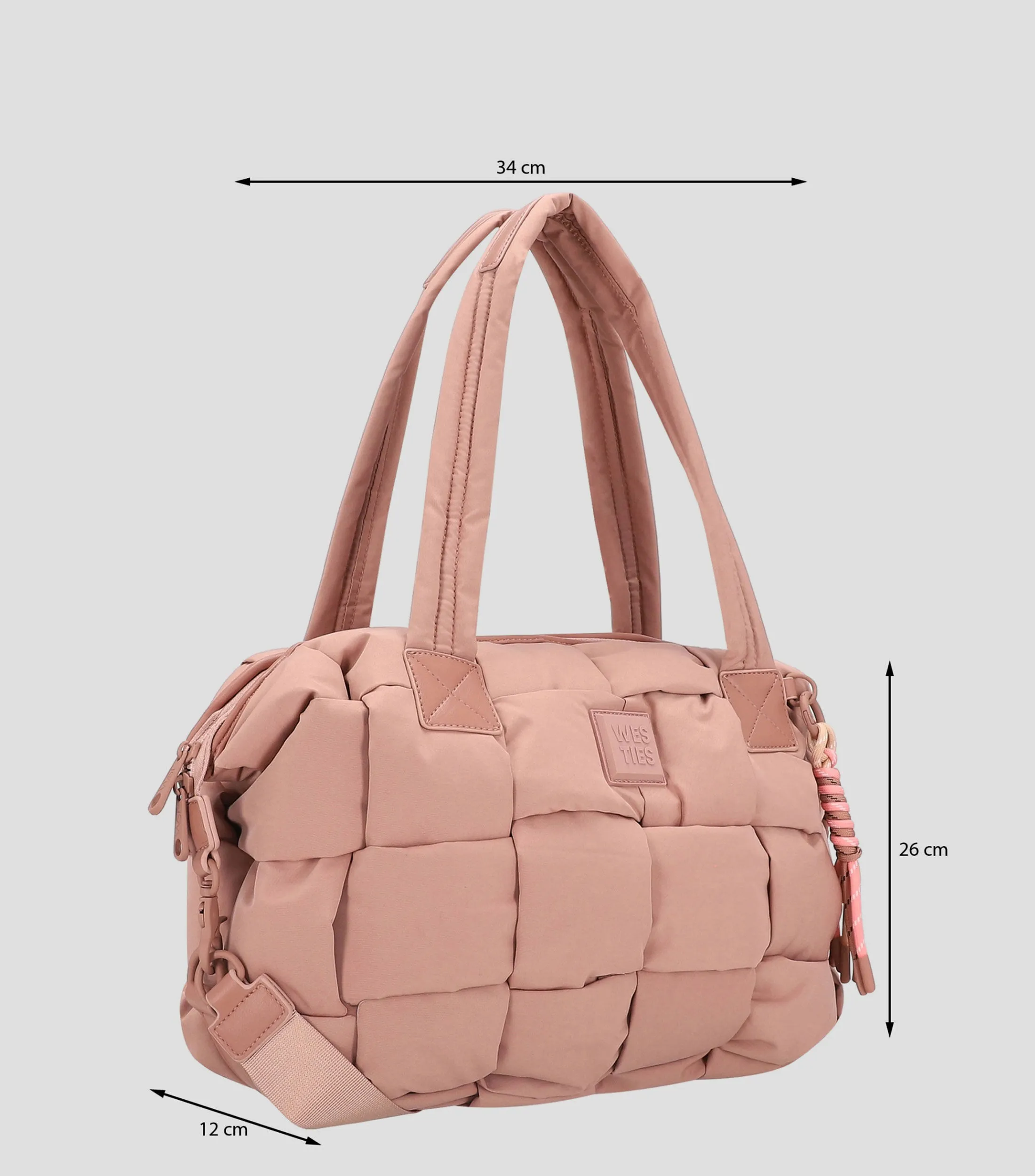 Westies Bolso Satchel con Cuadros Mujer