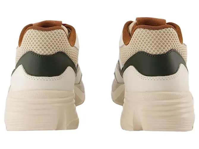 ZAPATILLAS H665  HOGAN  CUERO  MARRóN CASTAñO 