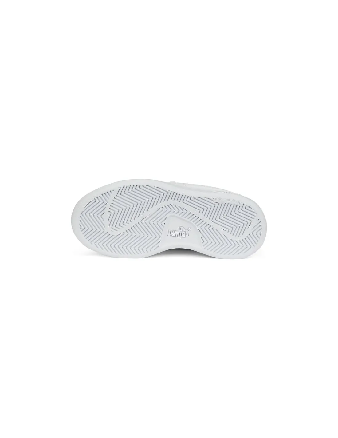 Zapatillas Puma Smash v2 Metallics Infantil White