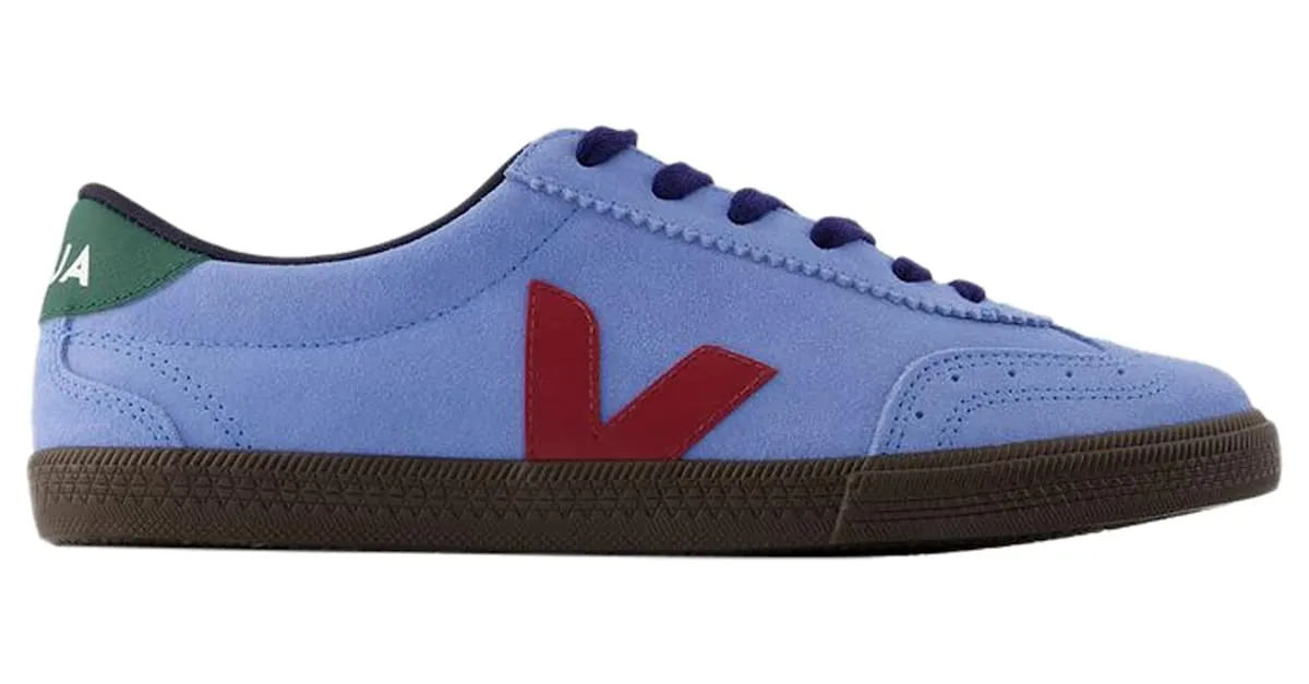 ZAPATILLAS VOLLEY  VEJA  CUERO  AZUL 