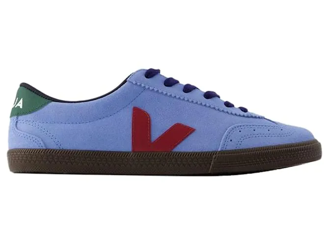 ZAPATILLAS VOLLEY  VEJA  CUERO  AZUL 