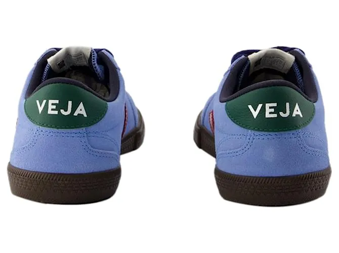 ZAPATILLAS VOLLEY  VEJA  CUERO  AZUL 