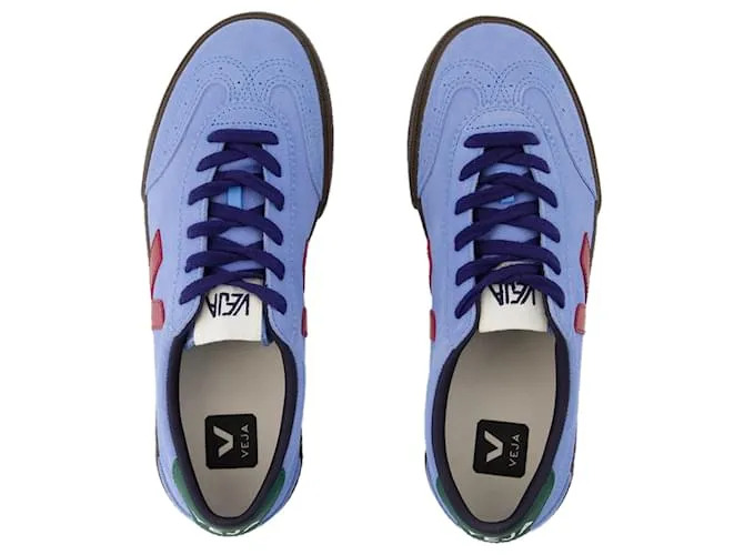 ZAPATILLAS VOLLEY  VEJA  CUERO  AZUL 