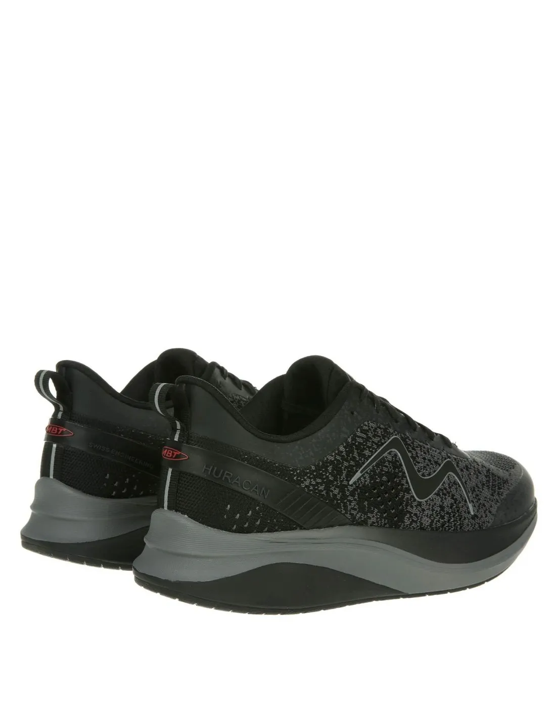 Zapato deportivo MBT suela curva para mujer diseño negro MBT