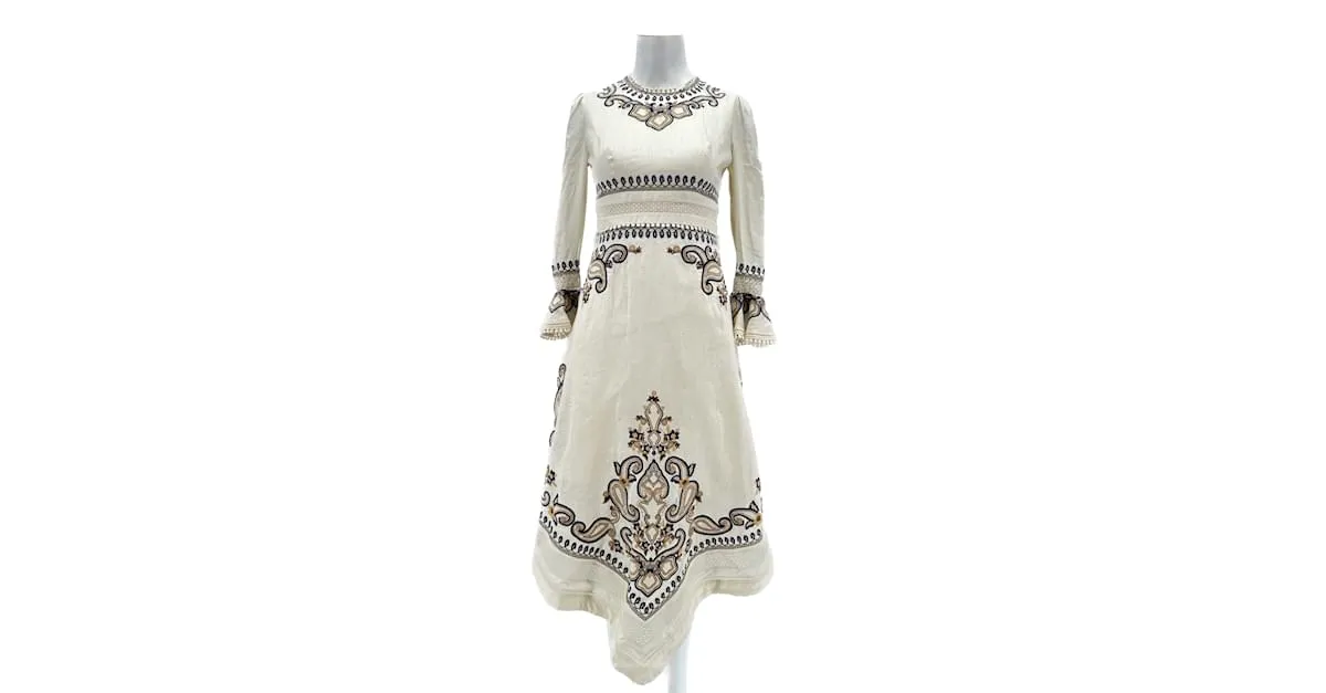 ZIMMERMANN VESTIDOS T.05 0 ALGODóN BLANCO 